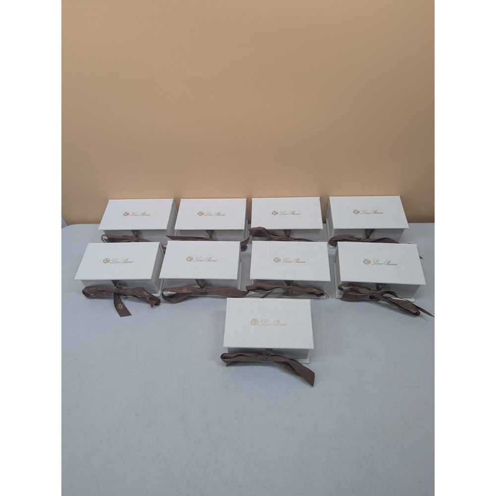 Lot Of 9 Loro Piana Empty Gift  Boxes 5"x3"x 2.5" Luxury Designer Packaging